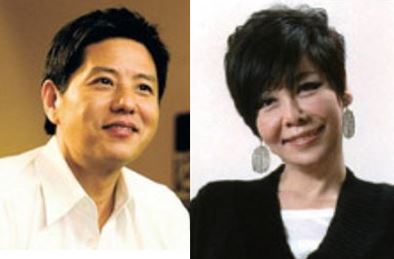 오리온그룹 담철곤 회장(왼쪽)과 이화경 부회장.