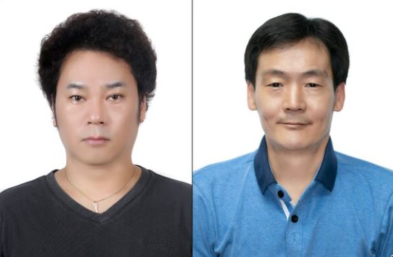  LG의인상을 수상산 김연휴(왼쪽)씨, 김쌍식씨.