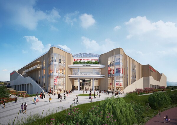 롯데프리미엄아울렛 타임빌라스 정면투시도./이미지=롯데백화점