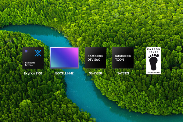 카본트러스트로부터 탄소 발자국 인증을 받은 삼성전자 시스템 반도체 4종./사진=삼성전자