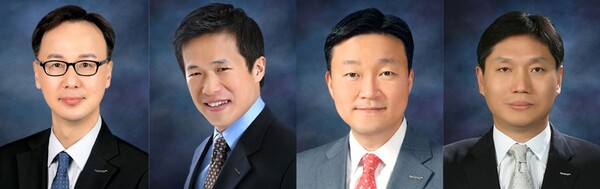 사진 왼쪽부터 이영준 삼양홀딩스 바이오팜그룹장, 서휘원 삼양사 AM BU장, 윤석환 삼양홀딩스 IC장 겸 글로벌성장PU장, 최낙현 삼양사 식품그룹장./사진=삼양