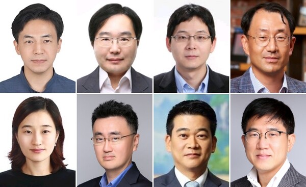 삼성전자 SET/DS 부문 40대 부사장 승진자. 왼쪽 상단부터 시계방향으로 고봉준, 김찬우. 박찬우, 이영수, 홍유진, 손영수, 신승철, 박찬익 부사장./사진=삼성전자