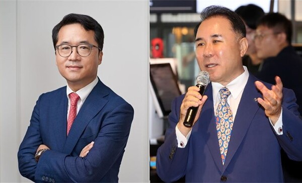(왼쪽부터) 박현종 bhc 회장과 윤홍근 BBQ회장./사진=각 사