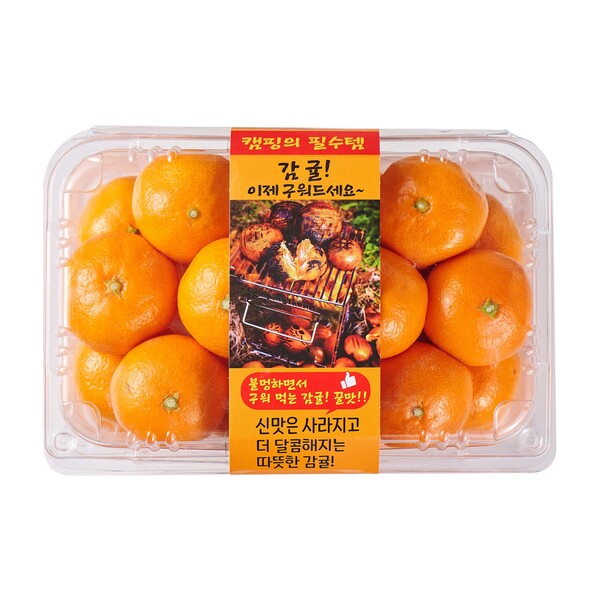 레시피가 포장된 캠핑갈때 감귤./사진=롯데마트