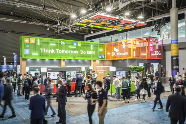 4YFN의 SK텔레콤 ESG 전시관. /사진=SKT