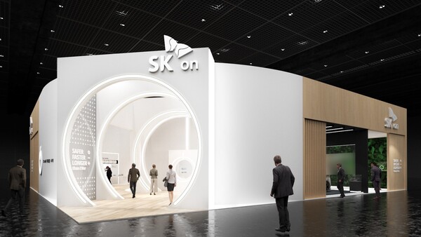 SK온 인터배터리 부스 전경/사진=SK이노베이션