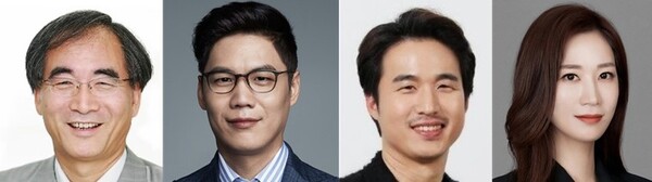 왼쪽부터 김동녕 한세예스24홀딩스 대표·김석환 한세예스24홀딩스 대표·김익환 한세실업 대표·김지원 한세예스24홀딩스 이사. /사진=연합뉴스
