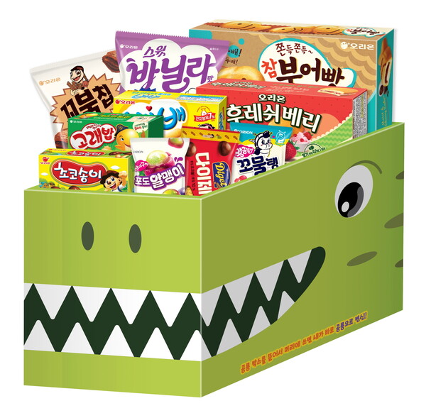 오리온 공룡 변신놀이 선물세트./오리온