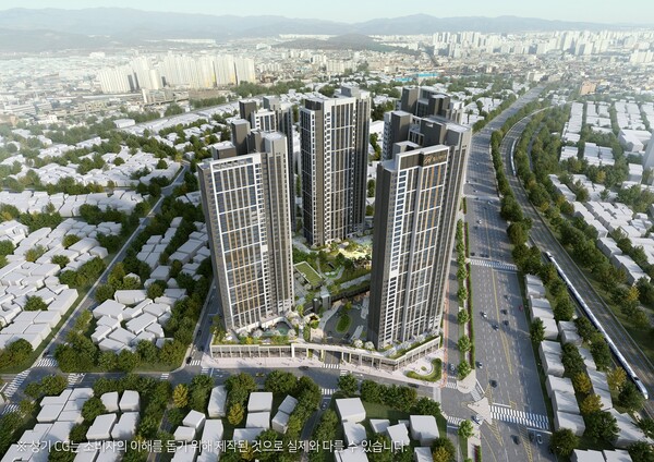 힐스테이트 서대구역 센트럴 조감도./현대건설