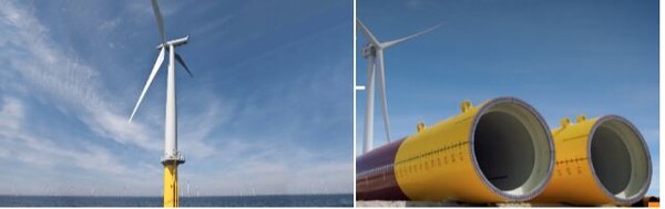 네덜란드 Sif사의 해상풍력발전 하부 구조물./GS