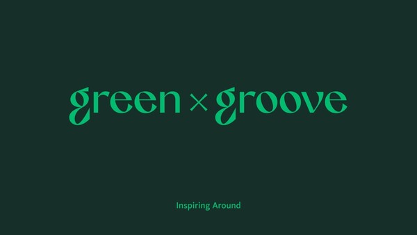 롯데건설 신규 조경 브랜드 ‘그린바이그루브(GREEN X GROOVE)’ 로고./롯데건설