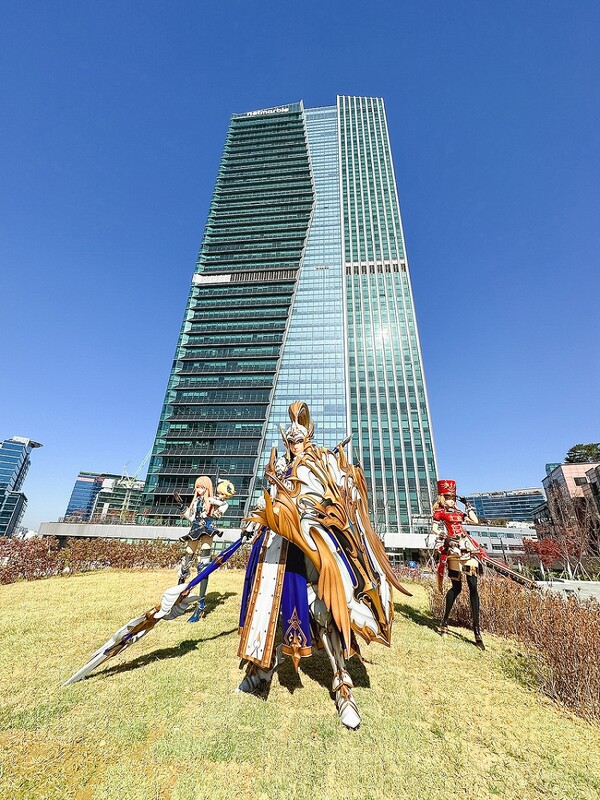 서울 구로구 지타워 앞에 조성된 넷마블 캐릭터 공원./사진=넷마블