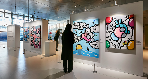 경기도 고양시 현대 모터스튜디오 고양 3층에 위치한 'MobED와 B.B.래빗의 신비로운 여행' 전시장 전경./사진=현대자동차