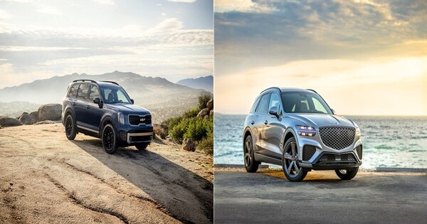 기아 텔루라이드(왼쪽), 제네시스 GV70./사진=현대차그룹