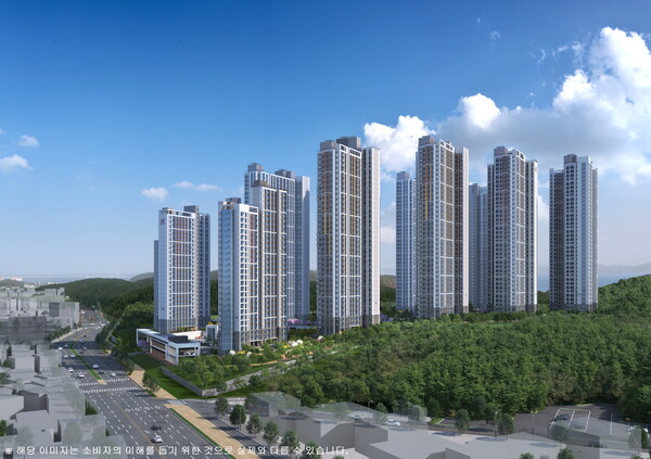 힐스테이트 환호공원 1블럭 투시도. /현대건설