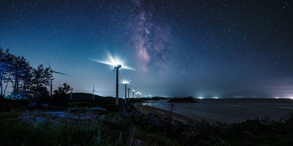 SK E&S가 운영 중인 전남 신안 그린에너지 풍력발전소 전경./SK E&S