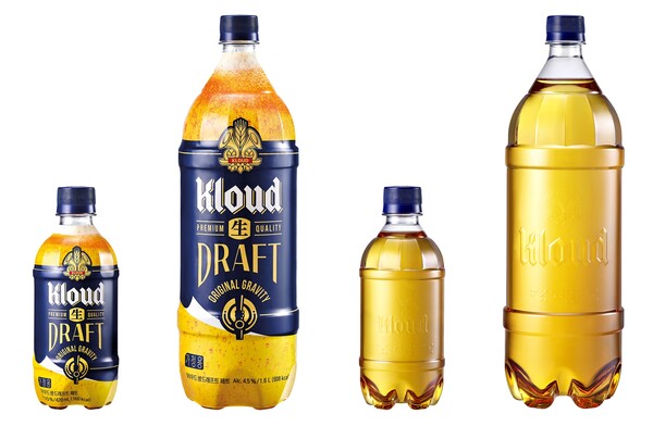 클라우드 생 드래프트 투명 PET 2종./롯데칠성음료