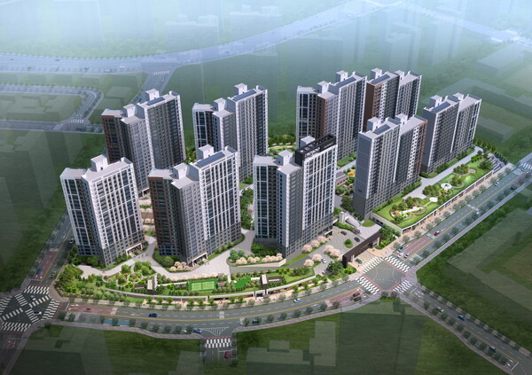 호반건설 호반써밋 고덕신도시 3차 조감도. /호반건설