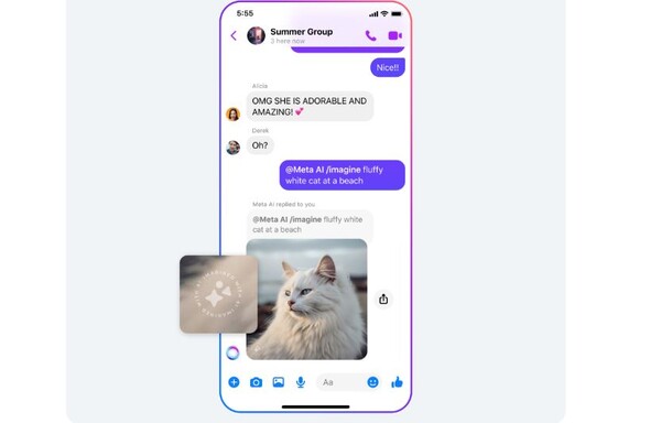 메타 AI 이미지./메타 홈페이지