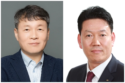 (왼쪽부터) 이규석 현대모비스 이규석 신임 대표이사 사장, 서강현 현대제철 신임 대표이사 사장./사진=현대자동차그룹