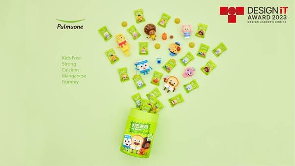 풀무원녹즙의 '키즈프리 튼튼칼슘망간구미' 패키지 디자인 / 이미지=풀무원