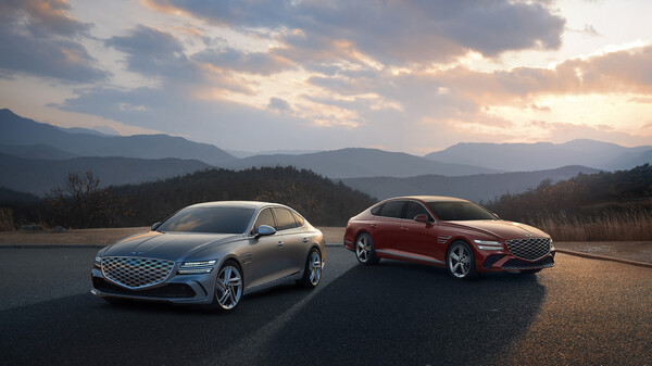 제네시스의 G80 부분변경 모델./사진=현대자동차