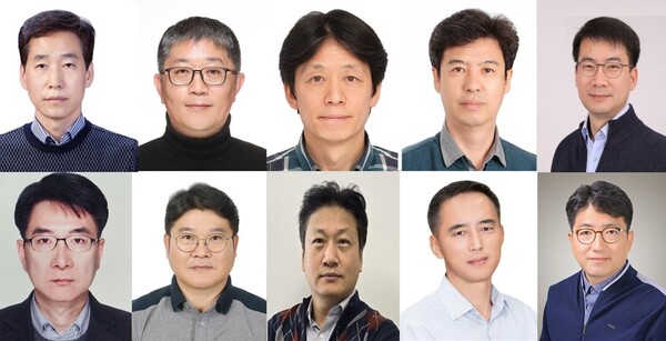 2024년 삼성명장에 선정된 삼성전자 소속 직원들 (윗줄 왼쪽부터) 최규식, 윤종우, 양우진, 박기동, 명영광 (아랫줄 왼쪽부터) 김영범, 천영일, 박주언, 이세준, 장원./사진=삼성전자