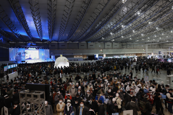 2024년 1월20일 일본 도쿄 마쿠하리 멧세 국제 전시장에서 넥슨게임즈의 블루아카이브 3주년 기념 오프라인 행사가 진행되고 있다./사진=넥슨게임즈