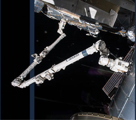 국제우주정거장에서 사용되고 있는 로봇 팔 Canadarm-2./사진=학술지 우주기술과 응용