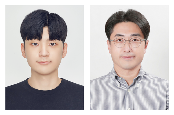 제1저자인 김현우 연구원(왼쪽)과 강석주 교수./사진=UNIST