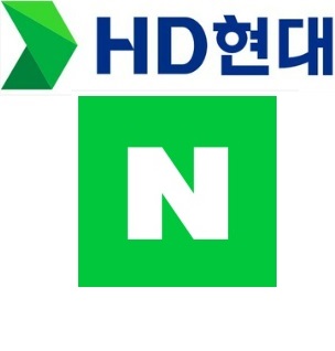 HD현대와 네이버 CI.