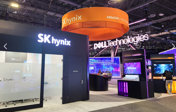 2024년 5월20일(미국시간)미국 라스베이거스에서 열린 DTW24 현장에 꾸려진 SK하이닉스 부스 전경./사진=SK하이닉스