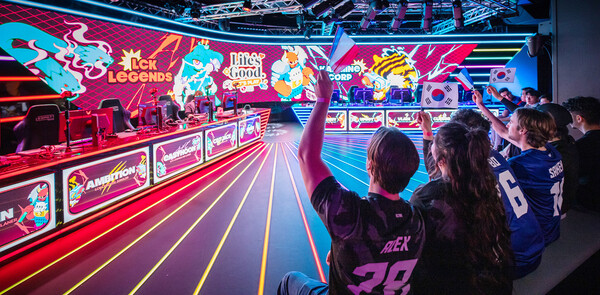 전직 프로게이머들로 구성된 한국 올스타팀과 프랑스 e스포츠팀 ‘카민 코프’의 경기가 열린 행사장 모습 / 2024. 06. 05. LG전자