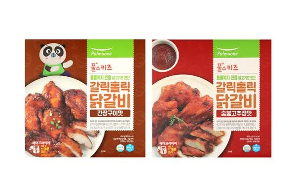 ‘풀스키즈 동물복지 인증 닭고기로 만든 갈릭홀릭 닭갈비’ 2종 / 이미지=풀무원