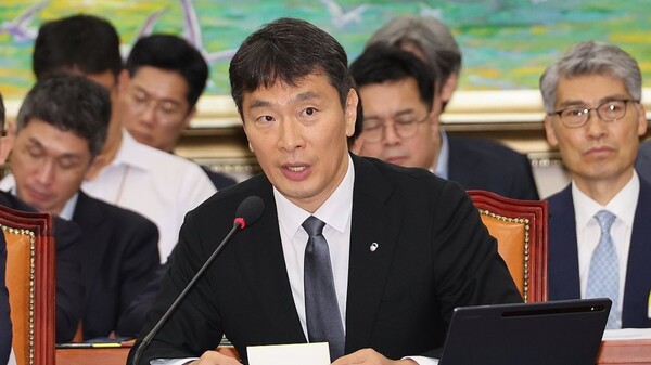 이복현 금융감독원장이 25일 오전 국회에서 열린 정무위원회 전체회의에서 티몬·위메프의 판매대금 미정산 사태와 관련한 질의에 답하고 있다. 2024.7.25/연합뉴스