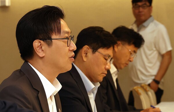 김범석 기획재정부 1차관이 2024년 7월 29일 서울 종로구 정부서울청사에서 열린 위메프, 티몬 판매대금 미정산 관련 관계부처 TF회의에서 발언하고 있다. / 사진=연합