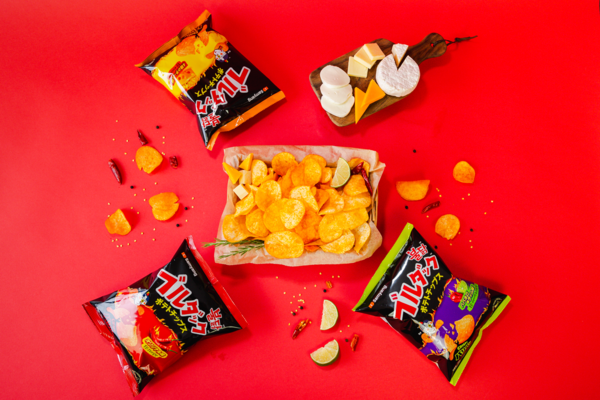 삼양식품 일본 불닭포테이토칩 3종 / 사진=삼양식품