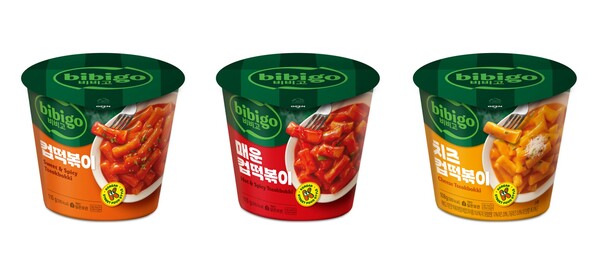 비비고 컵떡볶이 3종 제품 / 이미지=CJ제알제당