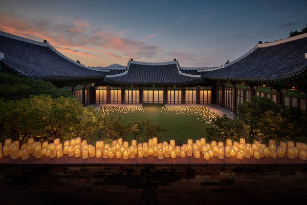 서울신라호텔 영빈관 캔들라이트./사진=서울신라호텔