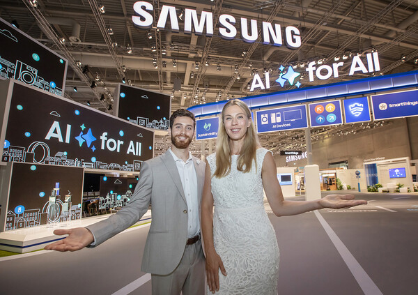 2024년9월6일 독일 베를린에서 열리는 유럽 가전 전시회 IFA2024에 꾸려진 삼성전자 부스 전경./사진=삼성전자