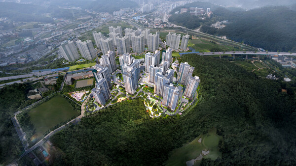 용인 푸르지오 원클러스터 1단지 조감도. /2024.9.6 대우건설