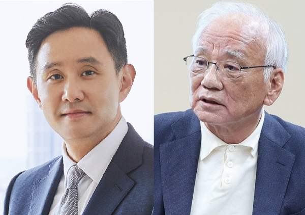 최윤범 고려아연 회장(왼쪽), 장형진 영풍 고문./연합 