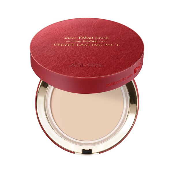 애경산업 AGE20’S(에이지투웨니스)에서 출시한 ‘벨벳 래스팅 팩트 프루아 콜라보 에디션'./사진=애경산업