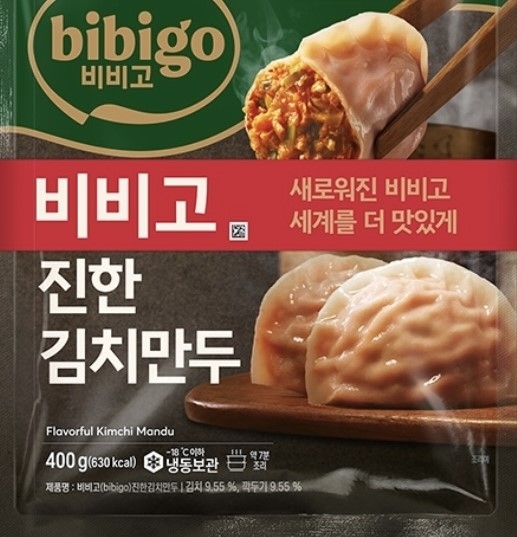 CJ제일제당 '비비고 진한 김치만두'/사진=식품의약품안전처
