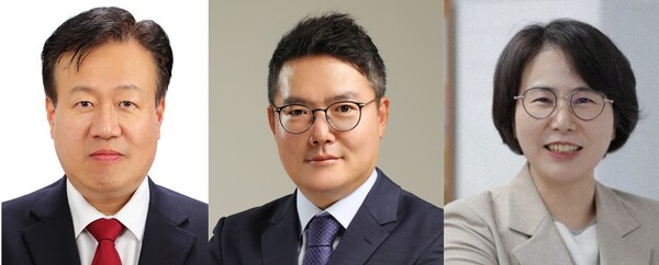 사진 왼쪽부터 동원시스템즈 정용욱 대표, 신동만 부사장, 동원 CNS 이영란 대표