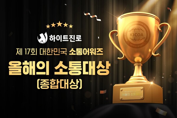 대한민국소통어워즈 ‘올해의 소통대상’ 수상 / 이미지=하이트진로