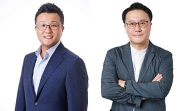 고준 AK홀딩스 대표이사(왼쪽), 이강용 AK플라자 대표./애경