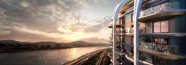 '디에이치 한강'의 한강 조망 예시도. /2024.11.22 현대건설