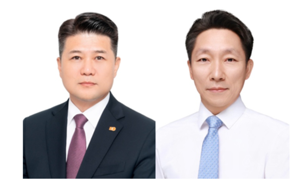 김동찬 삼양식품 대표이사(왼쪽), 김주영 삼양차이나 법인장 / 사진=삼양라운드스퀘어