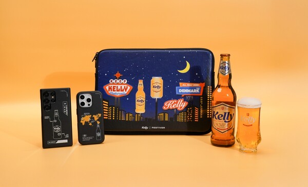 하이트진로가 유틸리티 전문 기업 슈피겐코리아의 신규 브랜드인 팬덤 플랫폼 '페스티버(Festiver)'와 협업을 통해 '켈리X페스티버 굿즈'를 선보인다./사진=하이트진로.